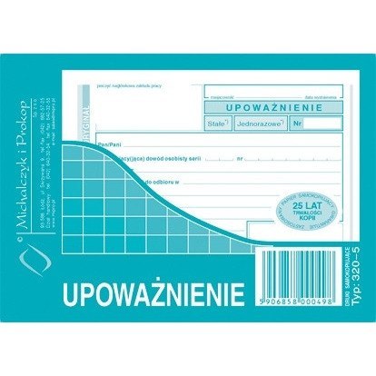 UPOWAŻNIENIE A6 (O+1K) Michalczyk i Prokop UPOWAŻNIENIE A6 (O+1K) Michalczyk i Prokop