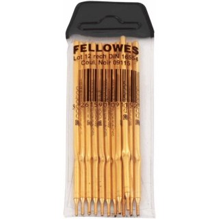 Wkłady do długopisu Fellowes DIN 16554 czarne (12) Fellowes