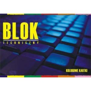 Blok techniczny Interdruk A4/10k kolorowy Interdruk