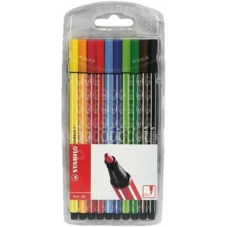 FLAMASTER STABILO PEN 68 10 KOLORÓW Stabilo