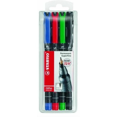 FOLIOPIS STABILO OHPEN UNIVERSAL 0,4mm 4 KOLORY Stabilo FOLIOPIS STABILO OHPEN UNIVERSAL 0,4mm 4 KOLORY Stabilo