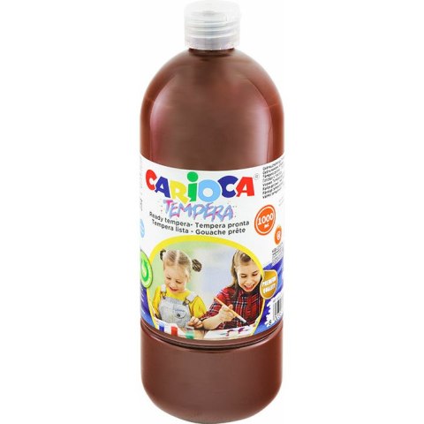 Farba tempera Carioca 1000ml brązowa CARIOCA Farba tempera Carioca 1000ml brązowa CARIOCA
