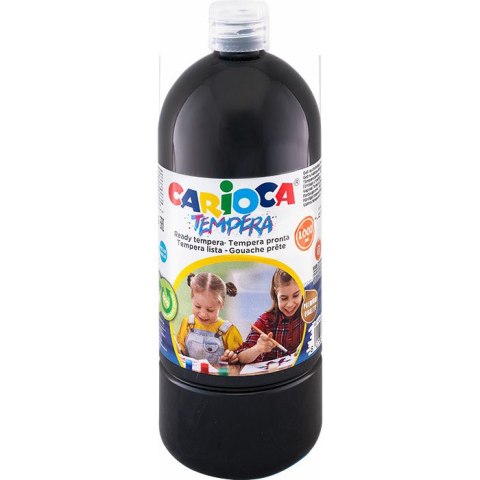 Farba tempera Carioca 1000ml czarna CARIOCA Farba tempera Carioca 1000ml czarna CARIOCA