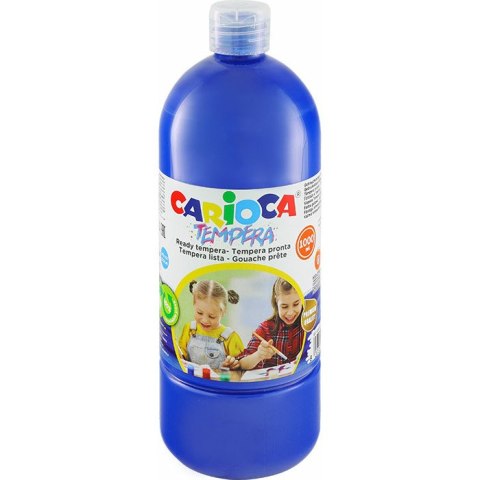 Farba tempera Carioca 1000ml granatowa CARIOCA Farba tempera Carioca 1000ml granatowa CARIOCA