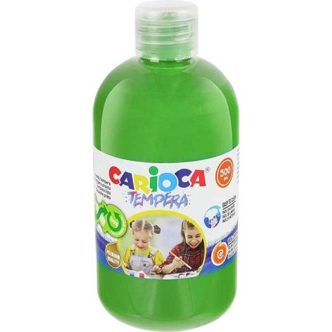 Farba tempera Carioca 500ml jasnozielona CARIOCA Farba tempera Carioca 500ml jasnozielona CARIOCA