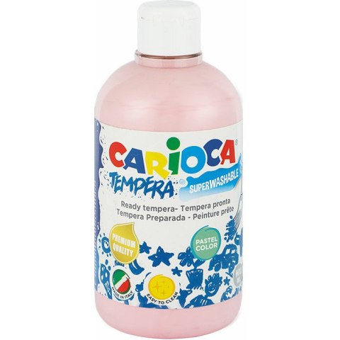 Farba tempera Carioca 500ml pastel różowa CARIOCA