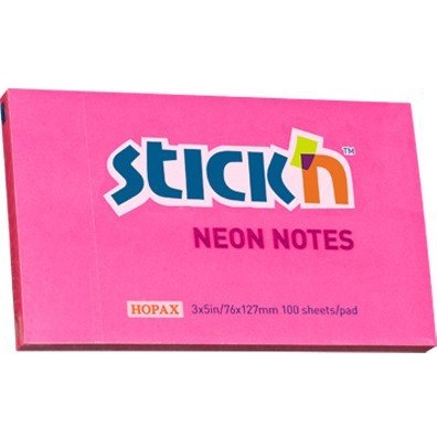 KARTECZKI STICK'N 76*127mm CIEMNORÓŻOWE NEON (100) STICK'N KARTECZKI STICK'N 76*127mm CIEMNORÓŻOWE NEON (100) STICK'N