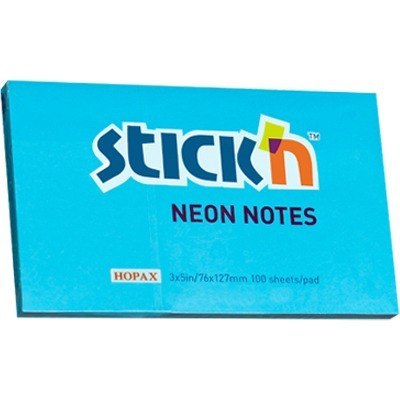 KARTECZKI STICK'N 76*127mm NIEBIESKIE NEON (100) STICK'N KARTECZKI STICK'N 76*127mm NIEBIESKIE NEON (100) STICK'N