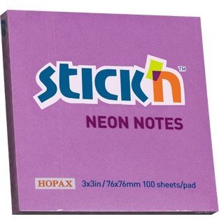 KARTECZKI STICK'N 76*76mm FIOLETOWE NEON (100) STICK'N KARTECZKI STICK'N 76*76mm FIOLETOWE NEON (100) STICK'N