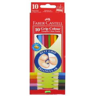 KREDKI TRÓJKĄTNE FABER-CASTELL 10 KOLORÓW Faber-Castell