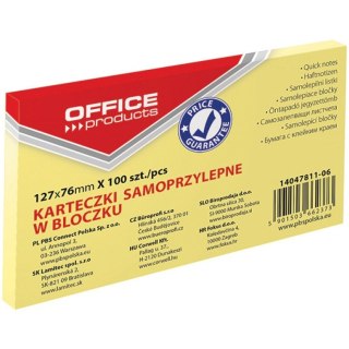 Karteczki Office Products 76x127mm żółte (100) Office Products