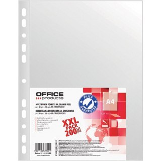 Koszulki Office Products A4/40µm groszkowe (200) Office Products