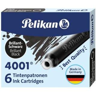 NABOJE ATRAMENTOWE PELIKAN KRÓTKIE CZARNE (6) Pelikan
