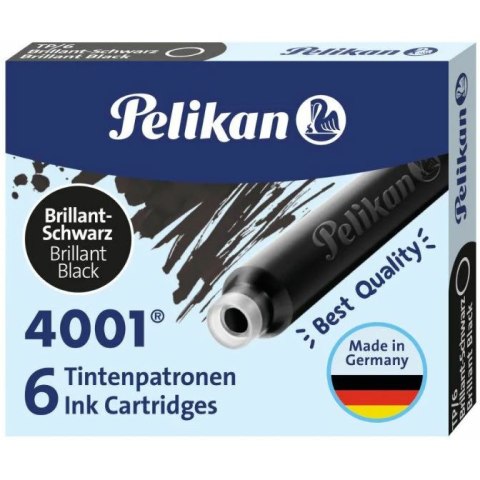 NABOJE ATRAMENTOWE PELIKAN KRÓTKIE CZARNE (6) Pelikan NABOJE ATRAMENTOWE PELIKAN KRÓTKIE CZARNE (6) Pelikan