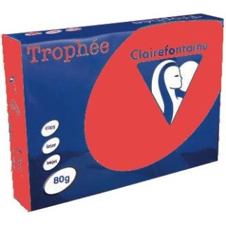 Papier Trophee A4/80g czerwień koralowa (500) TROPHEE