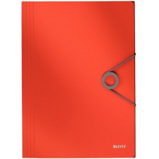 TECZKA Z GUMKĄ LEITZ SOLID 15mm CZERWONA Leitz