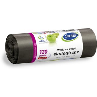 WORKI NA ŚMIECI 120L LDPE CZARNE (10) Stella