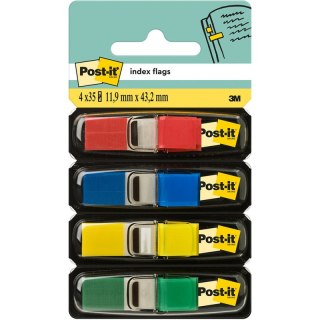 ZAKŁADKI POST-IT 12*43mm 4 KOLORY (4*35) Post-it