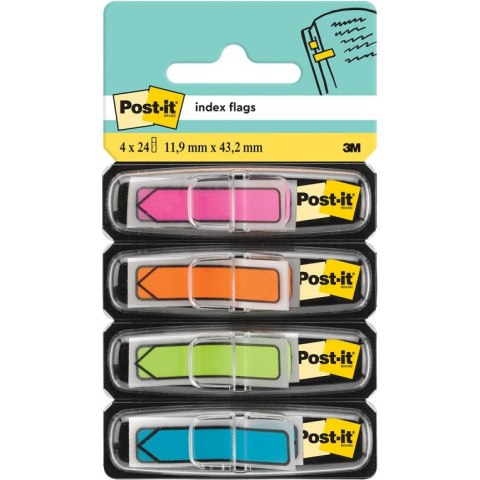 ZAKŁADKI POST-IT 12*43mm STRZAŁKI 4 KOLORY NEON (4x24) Post-it ZAKŁADKI POST-IT 12*43mm STRZAŁKI 4 KOLORY NEON (4x24) Post-it
