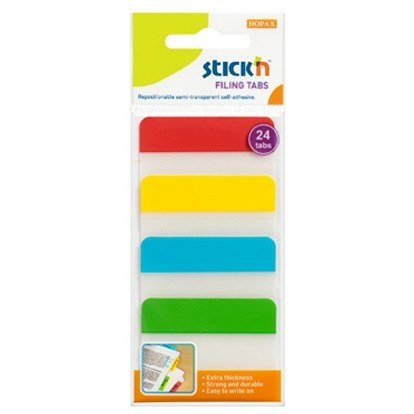 ZAKŁADKI STICK'N 25*38mm 4 KOLORY (4*6) STICK'N