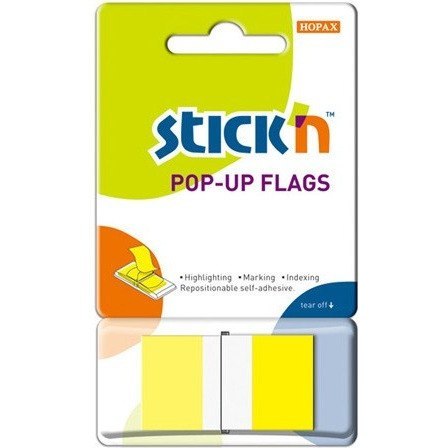 ZAKŁADKI STICK'N 25*45mm ŻÓŁTE (50) STICK'N ZAKŁADKI STICK'N 25*45mm ŻÓŁTE (50) STICK'N