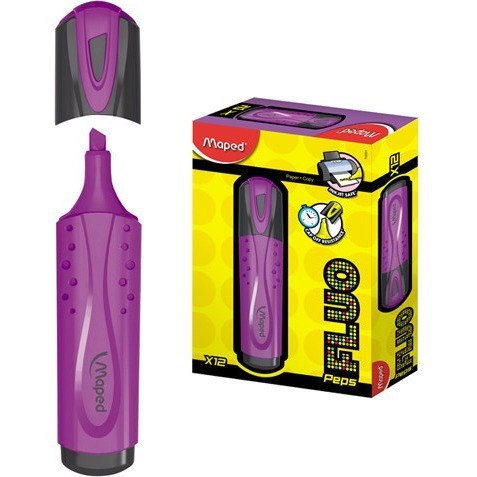 ZAKREŚLACZ MAPED FLUO PEPS FIOLETOWY Maped ZAKREŚLACZ MAPED FLUO PEPS FIOLETOWY Maped