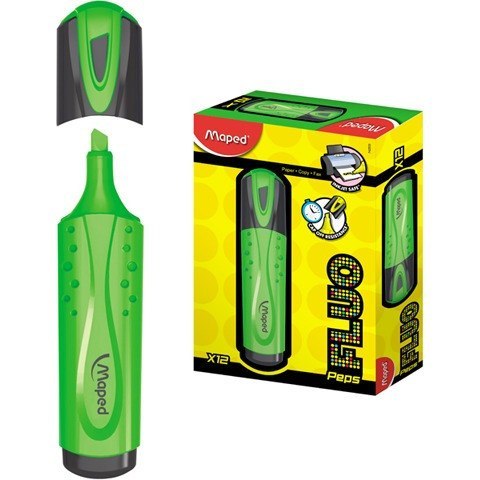 ZAKREŚLACZ MAPED FLUO PEPS ZIELONY Maped ZAKREŚLACZ MAPED FLUO PEPS ZIELONY Maped
