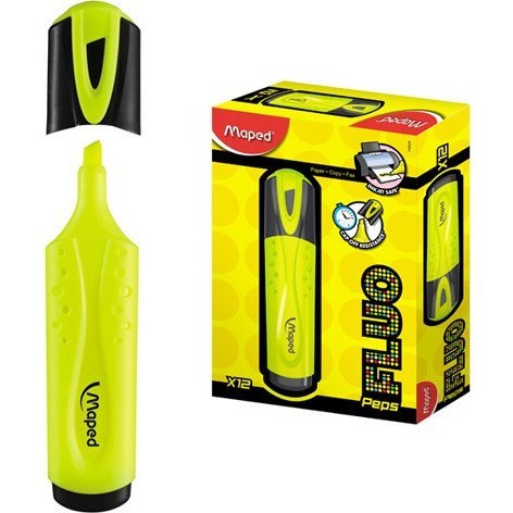 ZAKREŚLACZ MAPED FLUO PEPS ŻÓŁTY Maped ZAKREŚLACZ MAPED FLUO PEPS ŻÓŁTY Maped