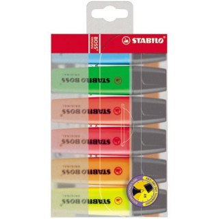 ZAKREŚLACZ STABILO BOSS ORIGINAL 6 KOLORÓW Stabilo