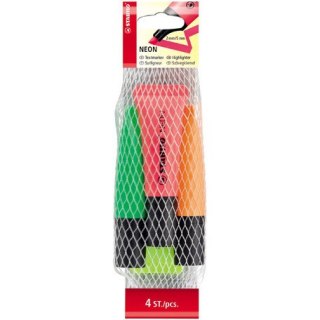 ZAKREŚLACZ STABILO NEON 4 KOLORY Stabilo