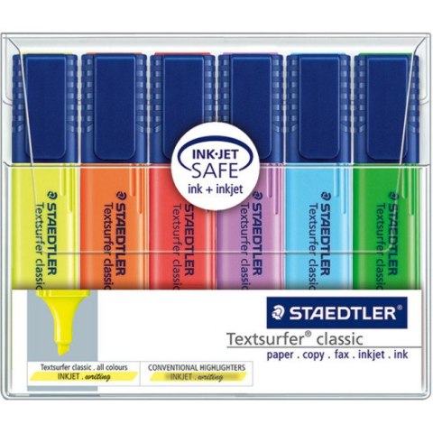 ZAKREŚLACZE STAEDTLER TEXTSURFER 6 KOLORÓW Staedtler ZAKREŚLACZE STAEDTLER TEXTSURFER 6 KOLORÓW Staedtler