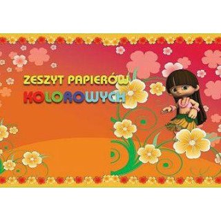 ZESZYT PAPIERÓW KOLOROWYCH A4 10 KARTEK Interdruk