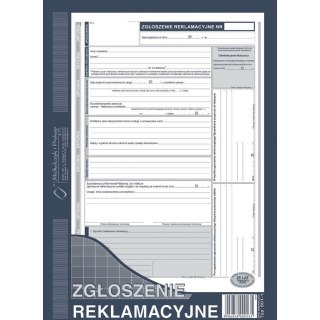 ZGŁOSZENIE REKLAMACYJNE A4 (O+2K) Michalczyk i Prokop
