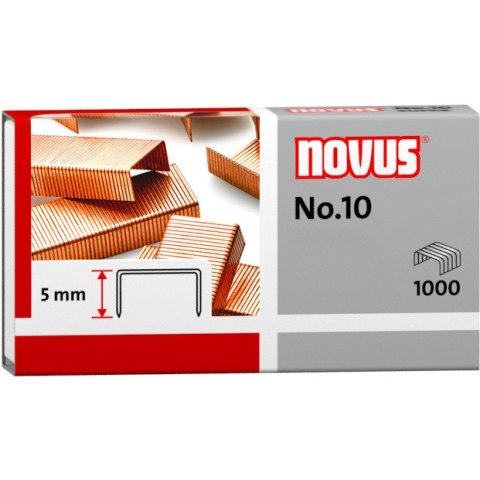ZSZYWKI NOVUS No.10 MIEDZIOWANE (1000) Novus ZSZYWKI NOVUS No.10 MIEDZIOWANE (1000) Novus