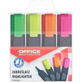 Zakreślacze Office Products 4 kolory Office Products