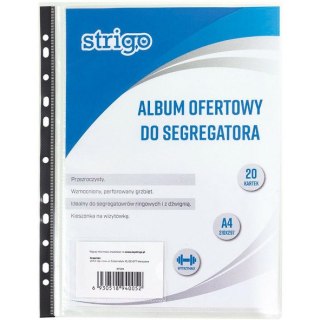 Album ofertowy wpinany Strigo A4 20k transparentny STRIGO