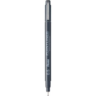 Cienkopis Pentel PointLiner 0.5mm szary Pentel