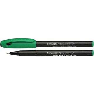Cienkopis Schneider Topliner 967 0.4mm zielony Schneider
