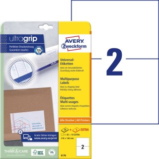 ETYKIETY AVERY A4 210x148mm BIAŁE (2x30) Avery Zweckform