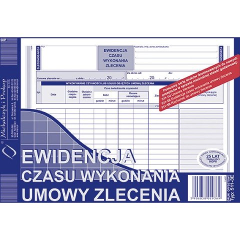 EWIDENCJA CZASU WYKONANIA UMOWY ZLECENIA Michalczyk i Prokop EWIDENCJA CZASU WYKONANIA UMOWY ZLECENIA Michalczyk i Prokop