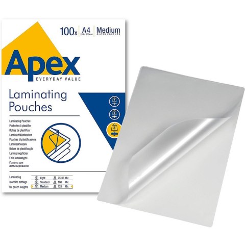 FOLIA LAMINACYJNA APEX A4/125µm BŁYSK (100) APEX FOLIA LAMINACYJNA APEX A4/125µm BŁYSK (100) APEX