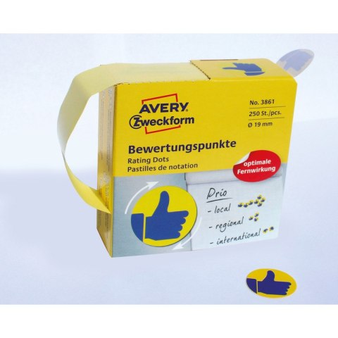 KÓŁKA AVERY śr.19mm "Kciuk" (250) Avery Zweckform KÓŁKA AVERY śr.19mm "Kciuk" (250) Avery Zweckform