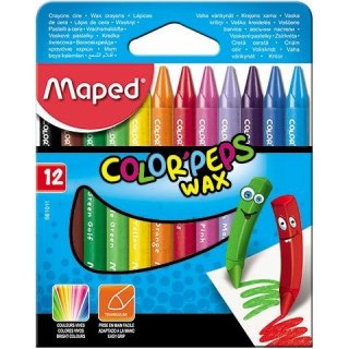 KREDKI ŚWIECOWE MAPED COLOR'PEPS 12 KOLORÓW Maped