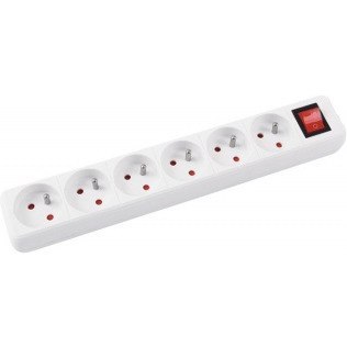 Listwa zasilająca Office Products 3m/6g biała Office Products Listwa zasilająca Office Products 3m/6g biała Office Products