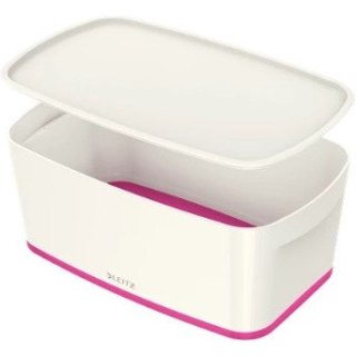 POJEMNIK LEITZ MyBOX 318x128x191mm BIAŁO-RÓŻOWY Leitz