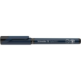 Pióro kulkowe Schneider Topball 811 czarne Schneider