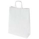 TORBA PAPIEROWA 24x10x32cm BIAŁA NC Koperty