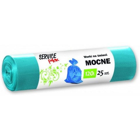 WORKI NA ŚMIECI BKF 120L LDPE NIEBIESKIE (25) BKF WORKI NA ŚMIECI BKF 120L LDPE NIEBIESKIE (25) BKF
