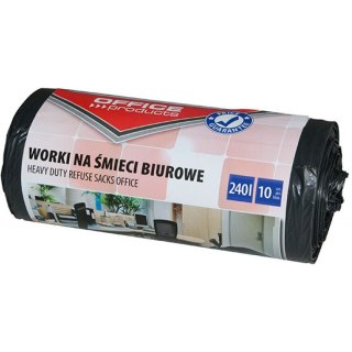 Worki na śmieci Office Products 240L LDPE czarne (10) Office Products