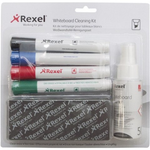 ZESTAW DO TABLIC REXEL WHITEBOARD CLEANING KIT Rexel ZESTAW DO TABLIC REXEL WHITEBOARD CLEANING KIT Rexel